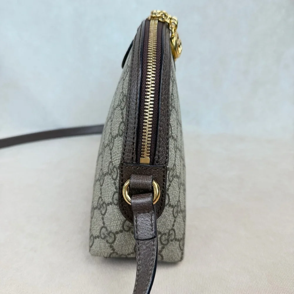 Gucci Ophidia GG Supreme Small Dome Crossbody Web Stripe - Picture 6 of 17